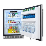 Outdoor Rated Stainless Steel Fridge