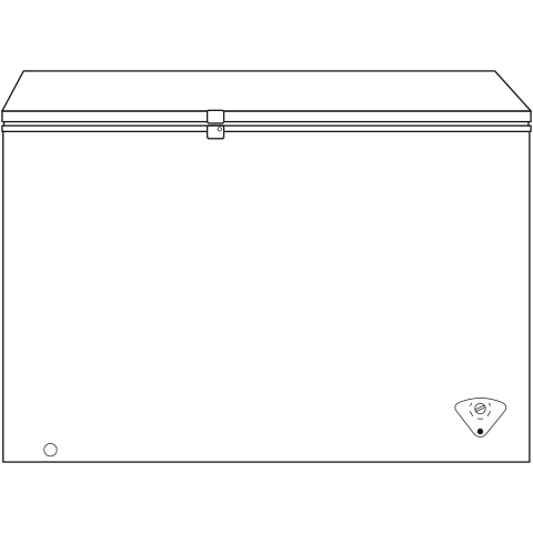 GE® ENERGY STAR® 10.6 Cu. Ft. Manual Defrost Chest Freezer