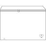 GE® ENERGY STAR® 10.6 Cu. Ft. Manual Defrost Chest Freezer