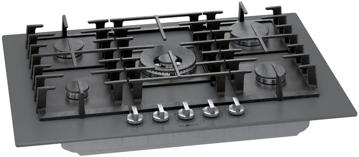Benchmark® Gas Cooktop 30'' Tempered glass, Dark silver