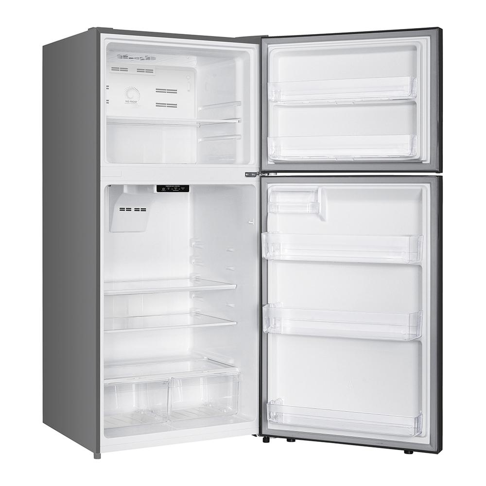 Verona VEFTF3018RBK 30 inch Top Freezer Refrigerator with 18.1 cu. ft. Total Capacity, LED Lighting, Reversible Doors, Gallon Door Storage, Recessed Handle, Energy Star (Black)