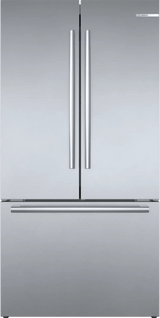 800 Series French Door Bottom Mount Refrigerator 36" Stainless steel (with anti-fingerprint)