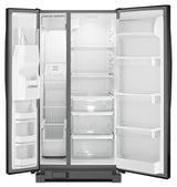 33-inch Wide Side-by-Side Refrigerator with Water Dispenser - 21 cu. ft.
