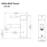 ZLINE Autograph Edition Aloha Bath Faucet in Matte Black (ALH-BF-MB)