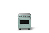 30"W. Electric Range (Finish: Splash, Trim: Polished Chrome)