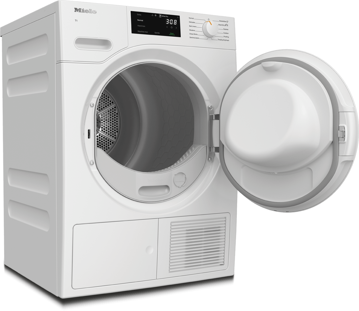 TXB360WP - T1 Heat-Pump Dryer: 18 lb (8 kg)  DirectSensor  Honeycomb drum  FragranceDos  Miele@home  DryProtect