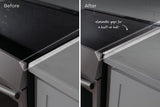 Front Control Electric and Induction Range Stainless Steel 3-Piece Trim Kit