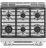 Café™ 30" Smart Slide-In, Front-Control, Gas Range with Convection Oven