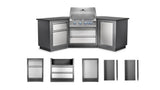 OASIS 200 Outdoor Kitchen, Built-in 700 Series 32 Built-in 700 Series 32 , Natural Gas, Stainless Steel