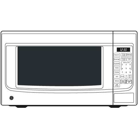 GE® 1.4 Cu. Ft. Countertop Microwave Oven