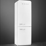 Approx 24" 50'S Style refrigerator with automatic freezer, White, Right hand hinge