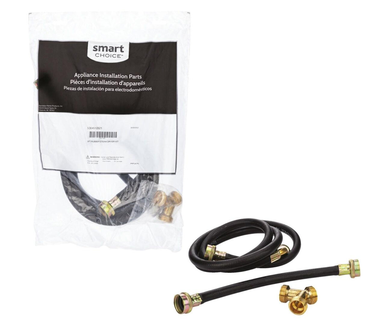 5' Rubber Steam Dryer Hose Kit