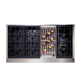 GE Monogram® 48" Professional Gas Cooktop with 6 Burners and Grill (Natural Gas)