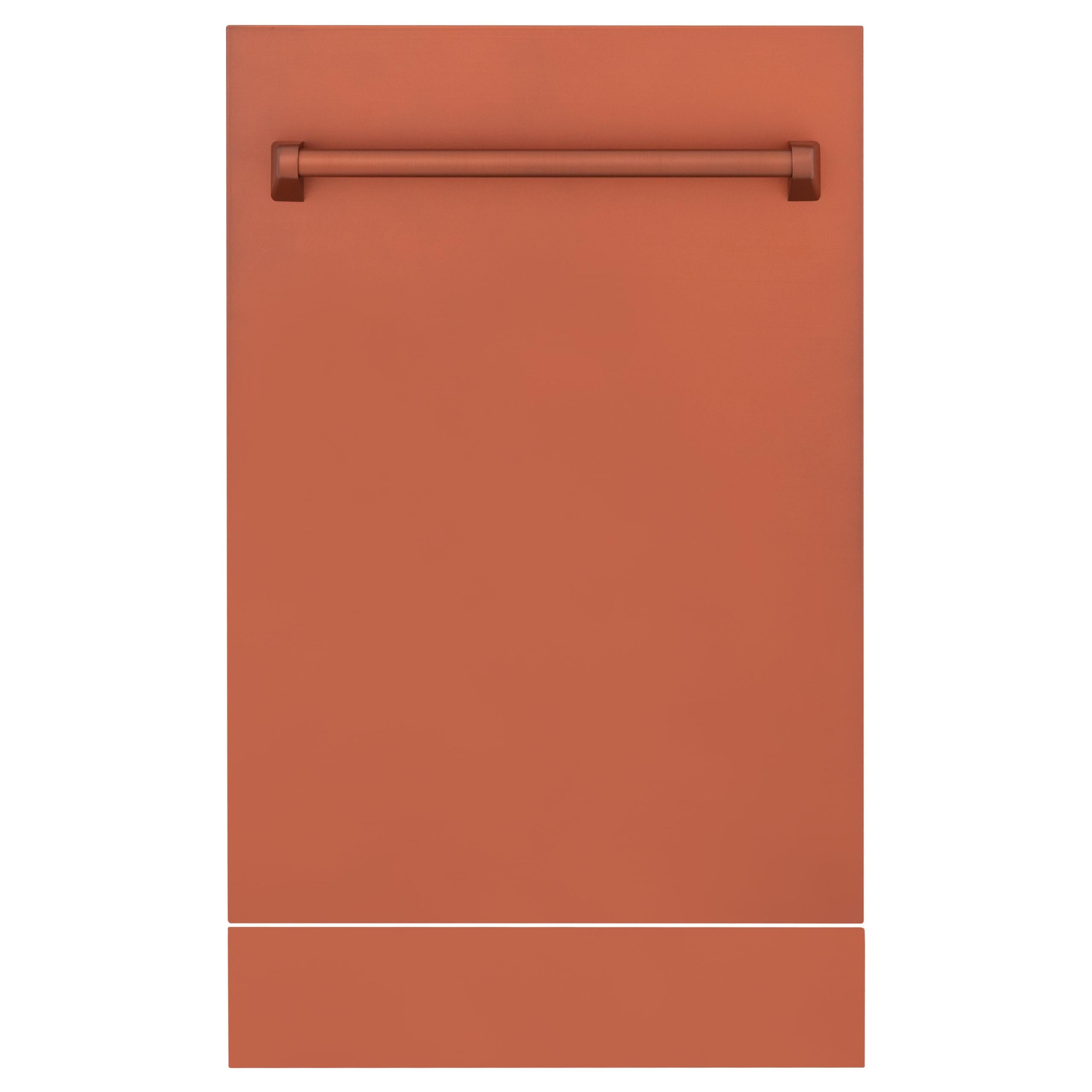 ZLINE 18" Tallac Series 3rd Rack Top Control Dishwasher with Traditional Handle, 51dBa [Color: Copper]