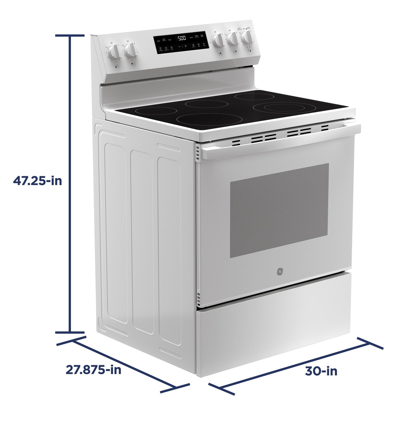 GE® ENERGY STAR® 30" Free-Standing Electric Range with Crisp Mode