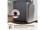 7.3 cu. ft. Ultra Large Capacity Smart Rear Control Ventless Dryer with Dual Inverter Heat Pump Technology and Inverter Direct Drive Motor System
