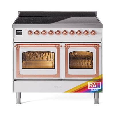 ILVE UNDI406NMPRAP Nostalgie II Noblesse 40 inch Induction Range (Triple Glass Door, RAL, Copper)