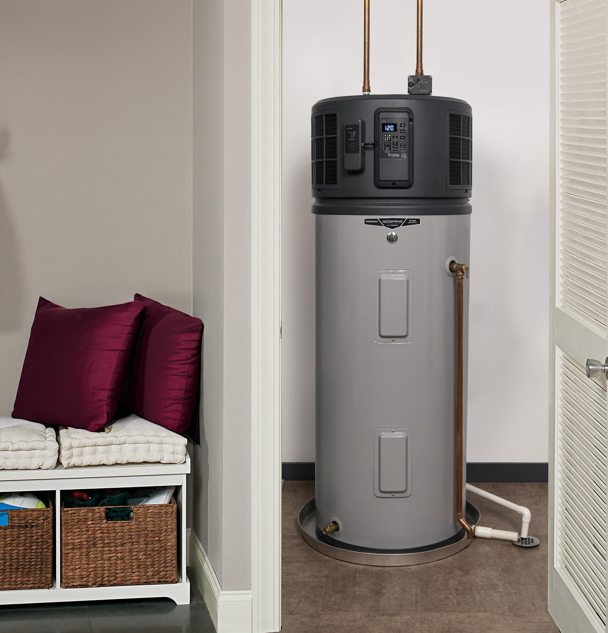 GE Profile™ GEOSPRING™ Smart Hybrid Heat Pump Water Heater 40-gallon - 240V - FlexCapacity