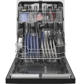 GE® Front Control with Stainless Steel Interior Dishwasher with Sanitize Cycle & Dry Boost