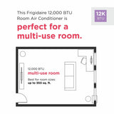 3-in-1 Connected Portable Room Air Conditioner 12,000 BTU (ASHRAE) / 8,000 BTU (DOE)