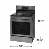 30" Rear Control Electric Range with Total Convection