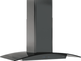 Ravenna Island, 90cm, Black SS+Gray Glass, LED
