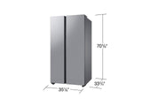 Bespoke Side-by-Side 28 cu. ft. Refrigerator with Beverage Center™ in Stainless Steel