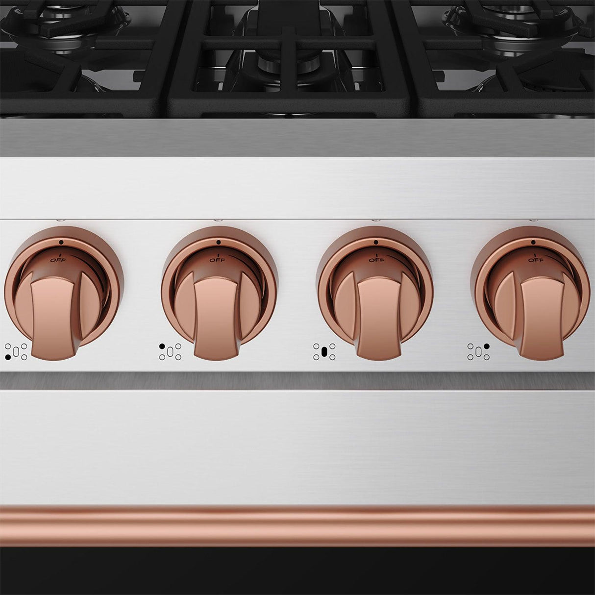 30 Inch Professional Liquid Propane With Precision Knob Control In Stainless Steel/rose Gold