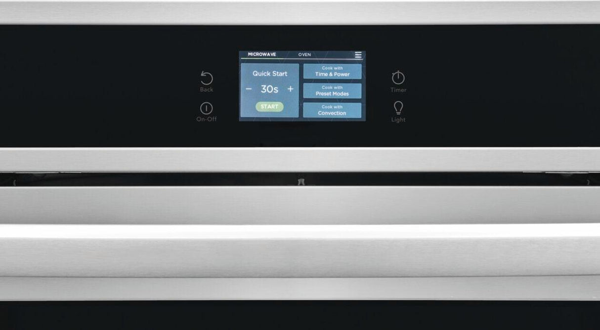 30" Electric Wall Oven and Microwave Combination with Stone-Baked Pizza