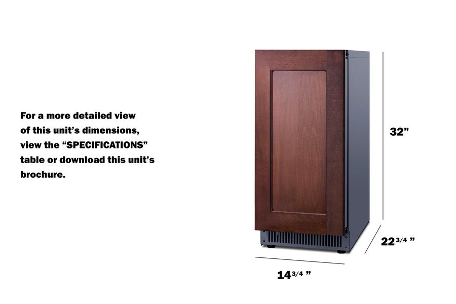 68 Lb. Clear Icemaker, ADA Compliant (panel Not Included)
