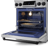 30 Inch Professional Gas Range With Tilt Panel Touch Control In Stainless Steel/black  Gordon Ramsay Serie