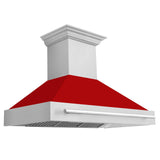 ZLINE 48 in. Stainless Steel Range Hood with Stainless Steel Handle (8654STX-48) [Color: Blue Matte]