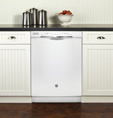 GE® Stainless Steel Interior Dishwasher with Front Controls