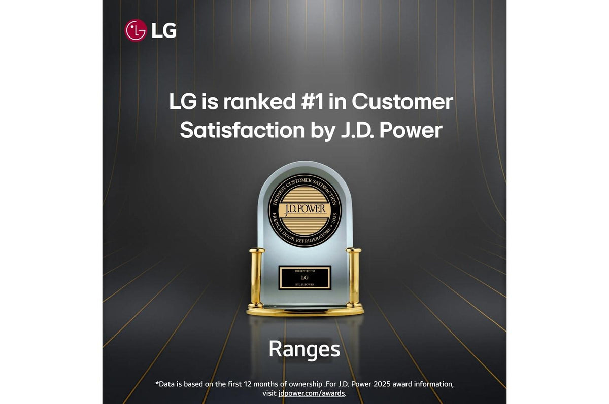 LG SIGNATURE 7.3 cu. ft. Smart Wi-Fi Enabled Dual Fuel Double Oven Range with ProBake Convection®