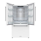 36 Inch Collection French Door Counter Depth Refrigerator With Ice Maker - White  Gordon Ramsay Series