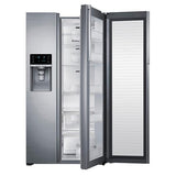 22 cu. ft. Capacity Counter Depth Side-by-Side Food ShowCase Refrigerator (Stainless Steel)