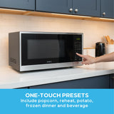 Avanti Microwave Air Fry, Convection Oven 3-in-1, 1.3 cu. ft. Capacity, in Black/Stainless Steel (MTAF130K3S)