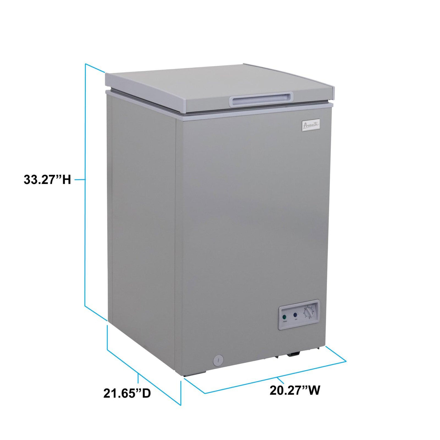 Avanti Garage Ready Chest Freezer - Platinum