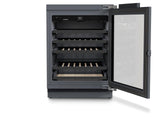 Wine fridge suitable for undercounter installation for wine tempering