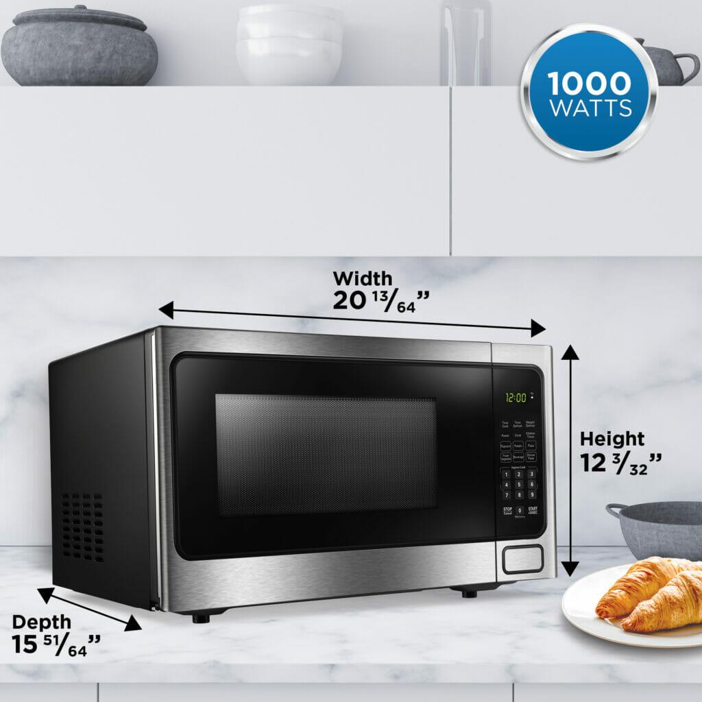 Danby Designer 1.1 cu. ft. Countertop Microwave in Stainless Steel