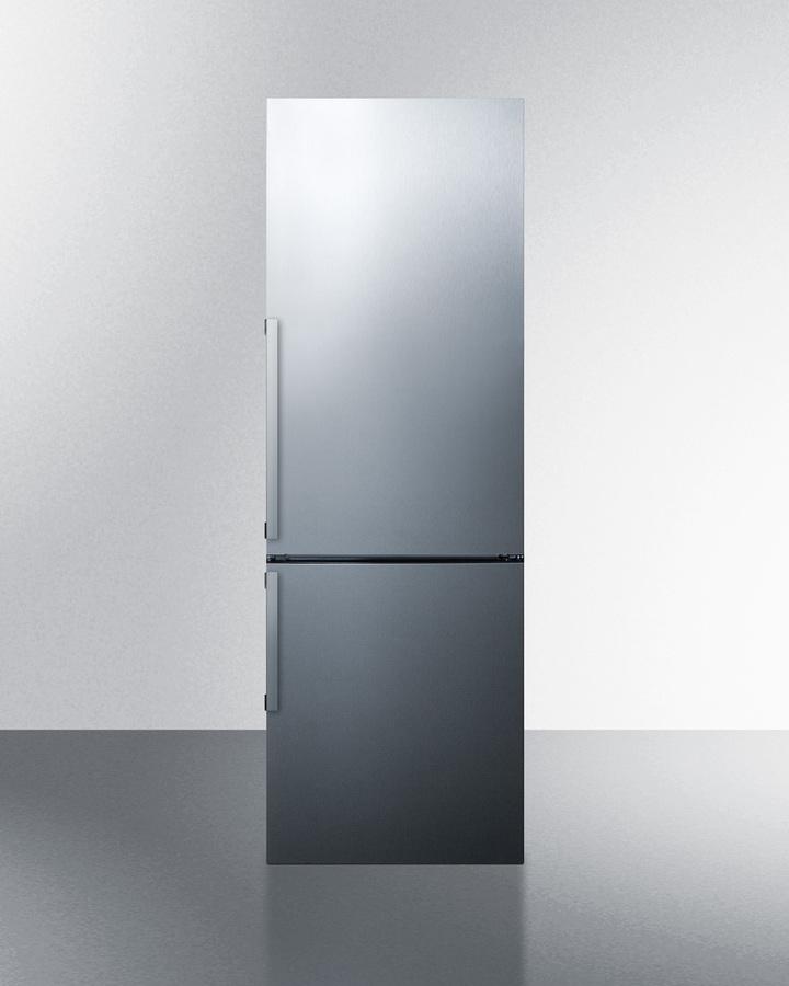 Frost-free Bottom Freezer Refrigerator In Stainless Steel With Factory Installed 8 Lb. Icemaker and Digital Controls
