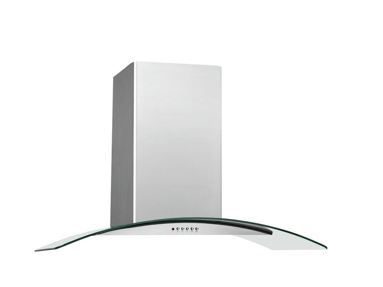 36" Glass Canopy Wall-Mount Hood