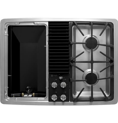 GE Profile™ Series Built-In Downdraft Gas Modular Cooktop