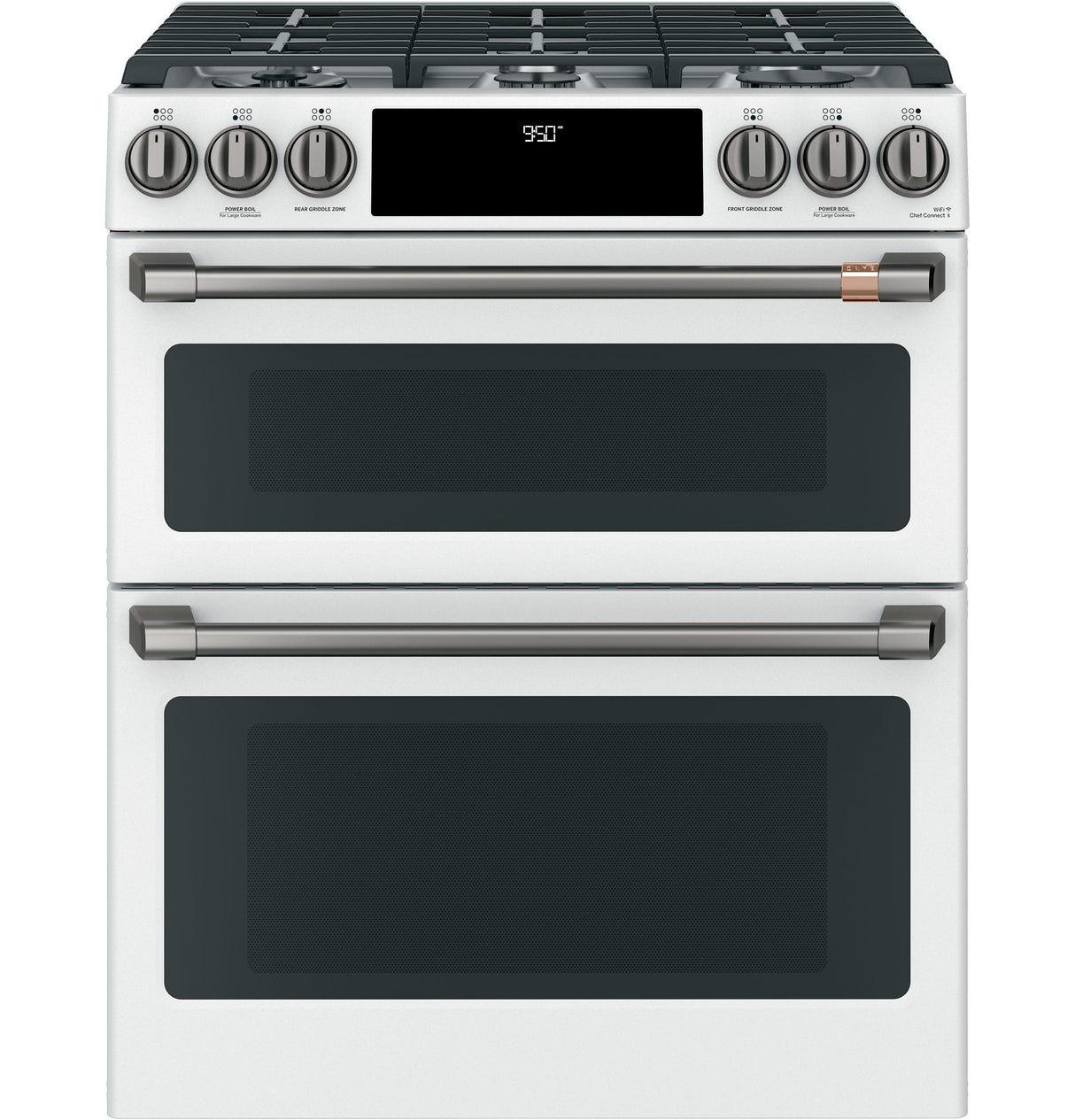 Café™ 30" Smart Slide-In, Front-Control, Dual-Fuel, Double-Oven Range with Convection