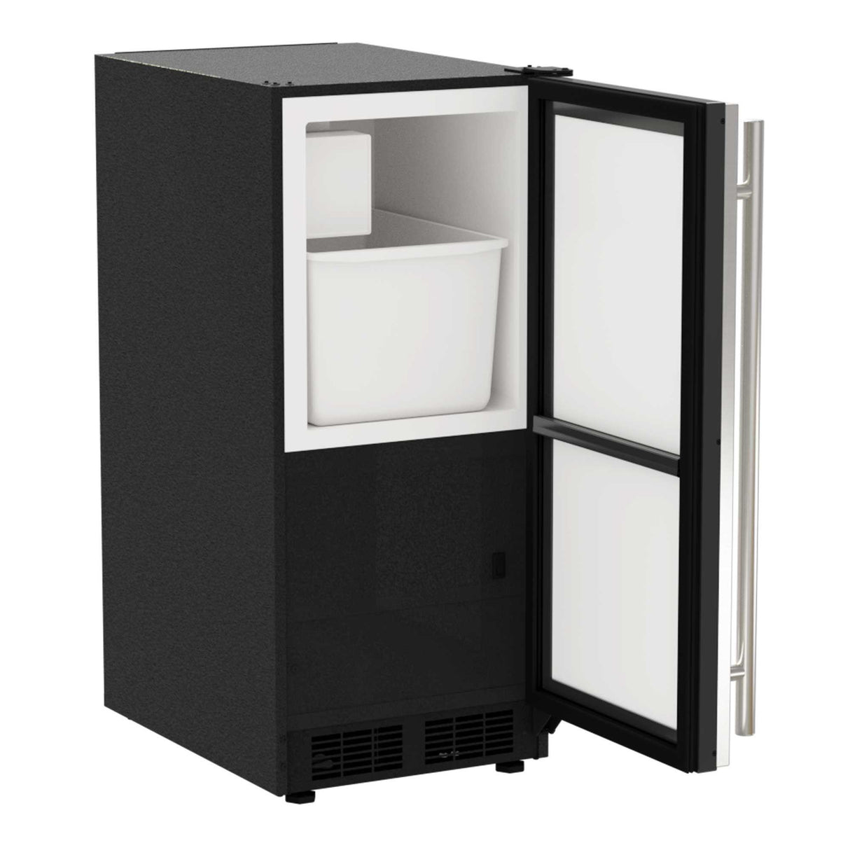 15-In Built-In Crescent Ice Maker with Door Style - Stainless Steel