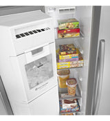 27 cu. ft. Side-by-Side Refrigerator with a 10-year limited parts compressor warranty