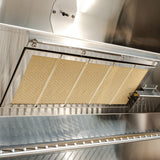 36-inch 4 Burners Built In Gas Grill On Cart With Sear/rear Infrared Burner & Rotisserie Natural Gas