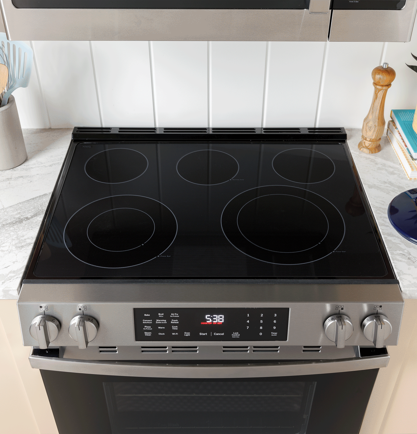 GE® ENERGY STAR® 30" Slide-In Electric Range with Crisp Mode