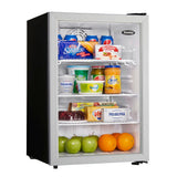Danby 2.6 cu. ft. Compact Glass Door Fridge in Platinum