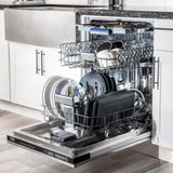 ZLINE 24" Tallac Series 3rd Rack Dishwasher with Traditional Handle, 51dBa (DWV-24) [Color: Red Gloss]